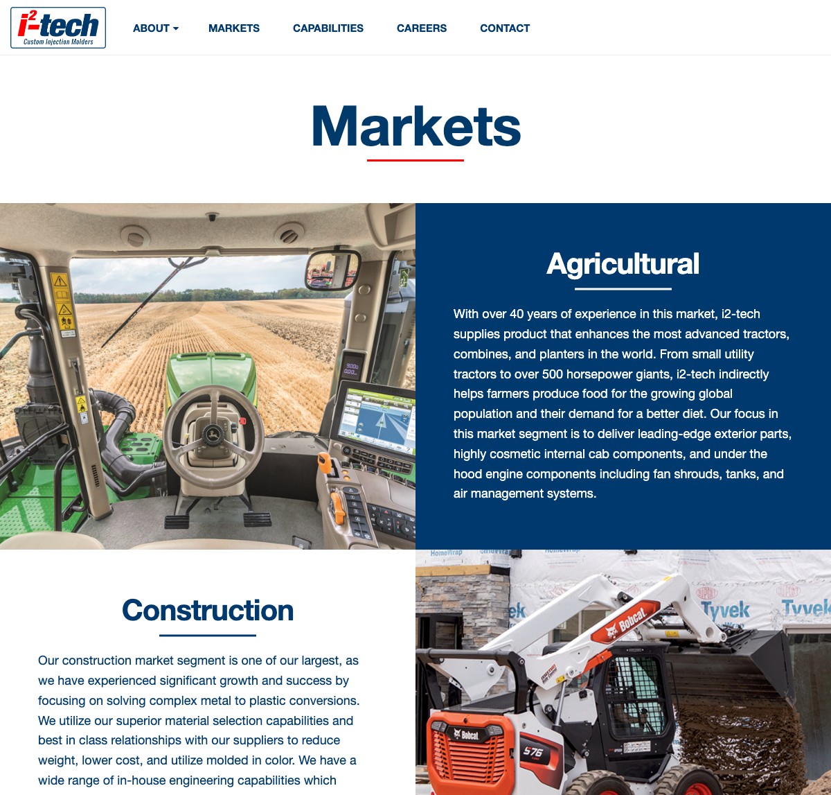 i2-tech website redesign by 418 Media